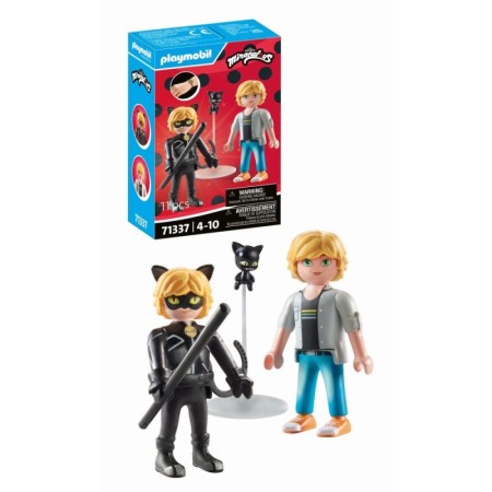 Playmobil-MIRACULOUS ADRIEN SI CAT NOIR Playmobil - 1